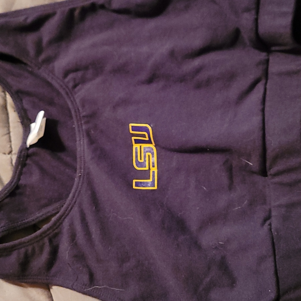 LSU sports bra